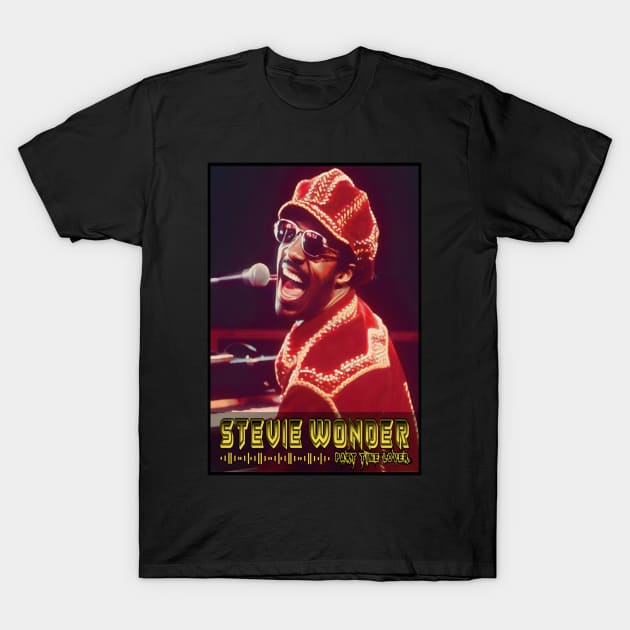 Smile stevie wonder T-Shirt by SIRAJAGUGUK